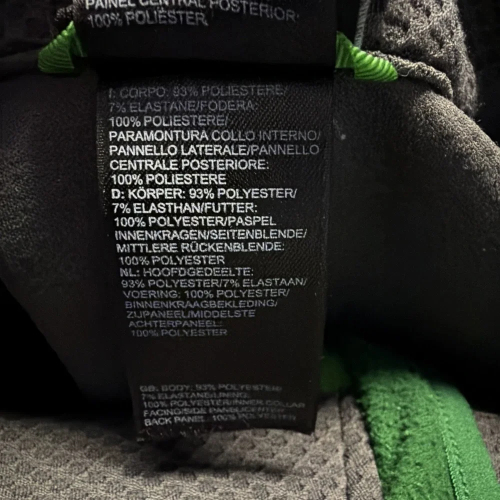 The North Face Jacket Men's XL‎ Softshell Green Fleece Lined Full Zip